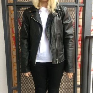 Vintage Leather Moto Jacket